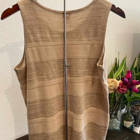 Chico's Beige knitted sleeveless sweater size 2 (L) - Picture 5 of 5